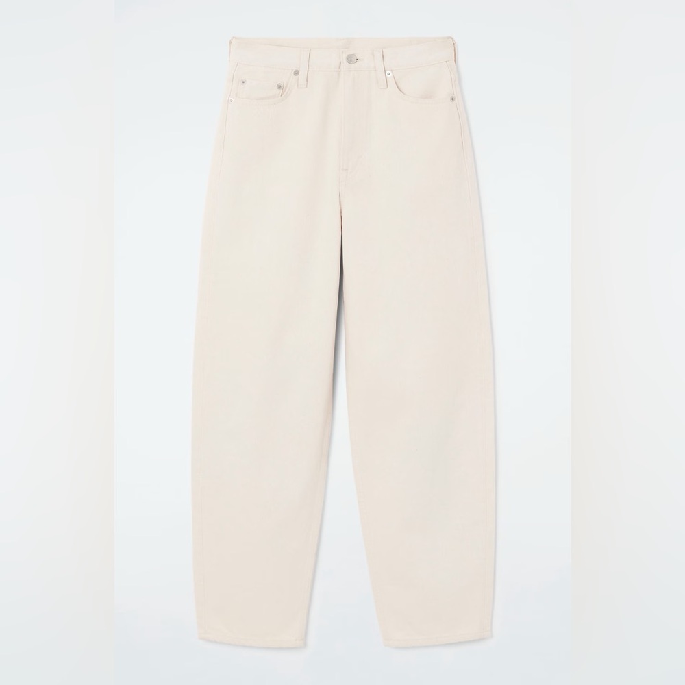 COS Off-White Tapered Pants